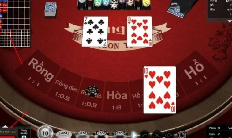 Trò Chơi Dragon Tiger Tại H3BET: Cơ Hội Thắng Lớn Dành Cho Bạn 2 Giao diện chơi Dragon Tiger Tại H3BET